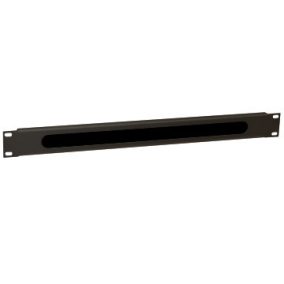 WP 1U Bürstenkabel, Schwarz RAL 9005