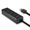 AXAGON HUE-S2BL USB3.0 Ladestation Schwarz