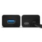 AXAGON HUE-S2BP USB3.0 Ladegerät Hub Schwarz