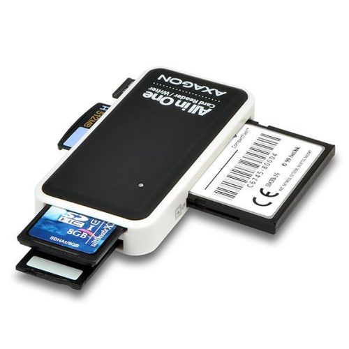 AXAGON CRE-X1 Externer 5-Fach Kartenleser Schwarz/Weiß