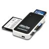 AXAGON CRE-X1 Externer 5-Fach Kartenleser Schwarz/Weiß
