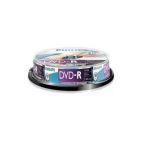   Philips DVD-R 4,7Gb 16x Spindel 10 Stück/Packung (mit 10er Label)