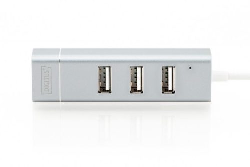 Digitus DA-70253 USB Typ-C 3-Port Hub + Fast Ethernet LAN Adapter