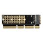 AXAGON PCEM2-1U PCIE NVME M.2 x16/x8/x4 M-Key Slot Adapter