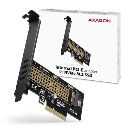 AXAGON PCEM2-N PCIE NVME M.2 x4 M-Key Slot Adapter