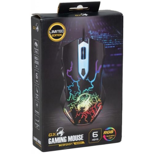 Genius Skorpion Speer Gaming Maus Schwarz