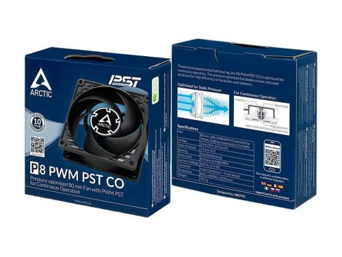 Arctic P8 PWM PST CO (Schwarz/Schwarz)