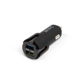 M.N.C Zigarettenanzünderadapter - 2 x USB - 2,1A Schwarz