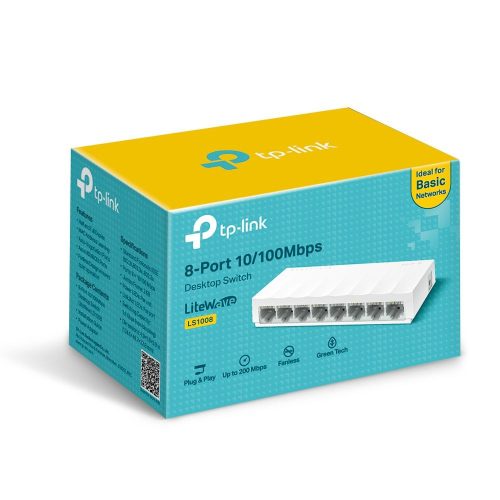 TP-Link LS1008 8-Port 10/100Mbps Desktop Netzwerk Switch