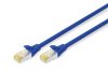 Digitus CAT6A S-FTP Patchkabel 0,25m Blau