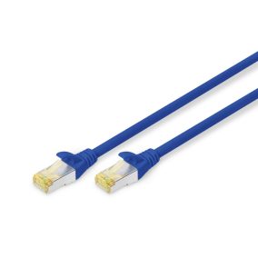 Digitus CAT6A S-FTP Patchkabel 0,25m Blau