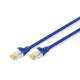 Digitus CAT6A S-FTP Patchkabel 0,25m Blau