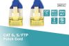 Digitus CAT6A S-FTP Patchkabel 0,25m Blau