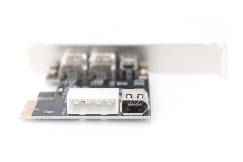 Digitus IEEE 1394a Schnittstellenkarte, PCIexpress, 3 Anschlüsse