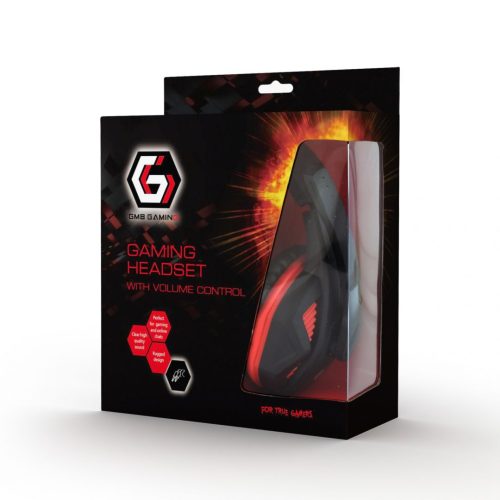 Gembird GHS-03 Gaming-Headset Matt Schwarz/Rot