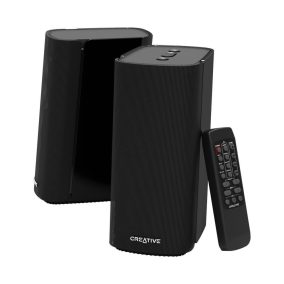   Creative T100 Compact Hi-Fi 2.0 Desktop Speakers for Computers and Laptops Black