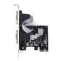   Gembird SPC-22 2 serielle Port PCI-Express Add-On-Karte, mit zusätzlicher Low-Profile-Blende