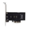 Gembird PEX-M2-01 M.2 SSD-Adapter PCI-Express Add-On-Karte mit zusätzlicher Low-Profile-Blende