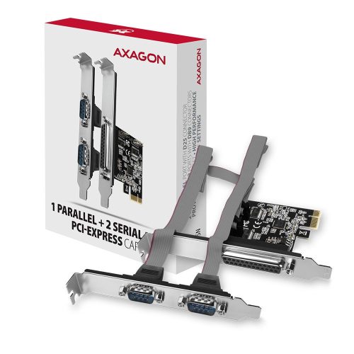 AXAGON PCEA-PSN PCIE 1x Parallel + 2x Seriell
