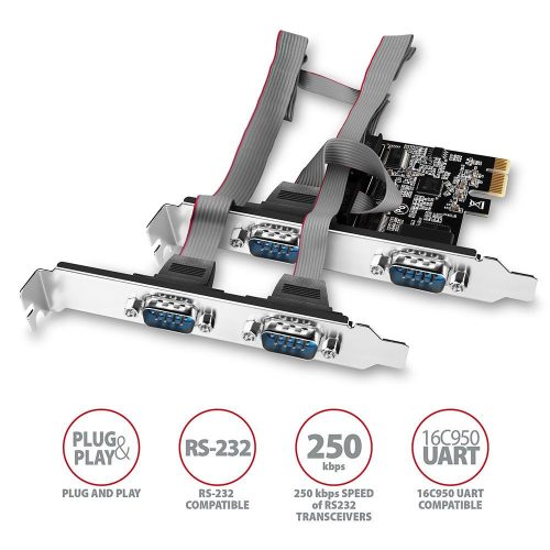 AXAGON PCEA-S4N PCIE Controller 4x Seriell