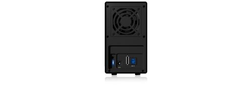 Raidsonic IcyBox IB-RD3620SU3 Externes Dual-RAID-System für 3,5" SATA I/II/III HDD mit USB 3.0 und eSATA