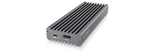 Raidsonic IcyBox IB-1817M-C31 Externes Typ-C Aluminiumgehäuse für M.2 NVMe SSD Grau