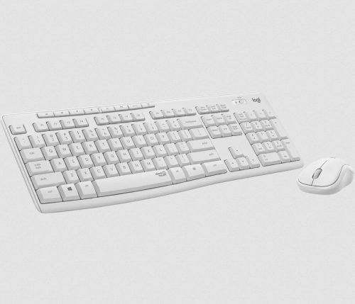 Logitech MK295 Silent kabellose Tastatur + Maus Weiß HU
