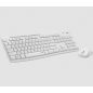 Logitech MK295 Silent kabellose Tastatur + Maus Weiß HU