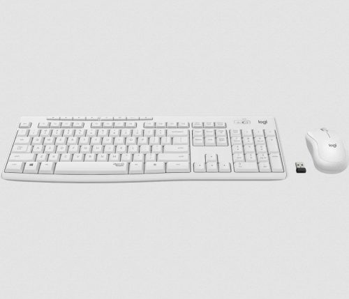 Logitech MK295 Silent kabellose Tastatur + Maus Weiß HU