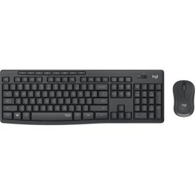   Logitech MK295 Silent kabellose Tastatur + Maus Grafit Grau HU