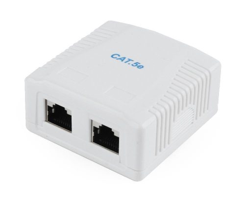 Gembird NCAC-2F5E-01 CAT5E FTP 2-Port-Oberflächenmontagebox