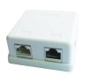 Gembird NCAC-HS-SMB2 Zwei Jack-Oberflächenmontagebox mit 2 CAT5e-Halbschirm-Keystone-Buchsen