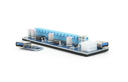 Gembird RC-PCIEX-03 PCI-Express Riser Add-On-Karte, PCI-Ex 6-Pin-Stromanschluss