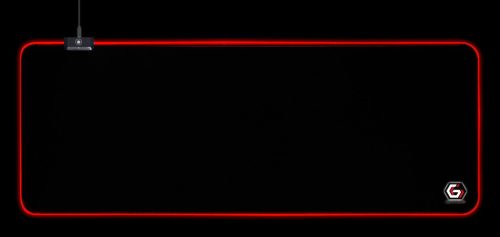 Gembird MP-GAMELED-L Gaming-Mauspad mit LED-Lichteffekt groß