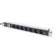 Digitus DN-95402 Überspannungsschutzschalter 7DIN 2m Schwarz