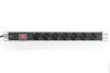 Digitus DN-95402 Überspannungsschutzschalter 7DIN 2m Schwarz