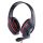 Gembird GHS-05-R Gaming-Headset Schwarz/Rot