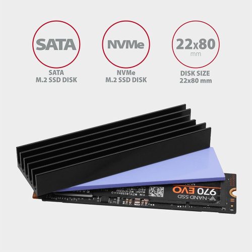 AXAGON CLR-M2L10 Kühlkörper für M.2 SSD