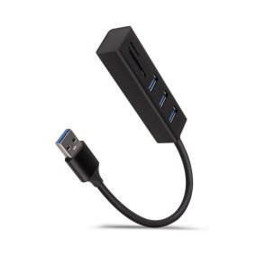   AXAGON HMA-CR3A USB3.2 Multiport-Hub 3-Port + SD/microSD Metall