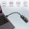 AXAGON HMA-CR3A USB3.2 Multiport-Hub 3-Port + SD/microSD Metall