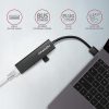 AXAGON HMA-GL3A USB3.2 Multiport-Hub 3-Port + LAN Metall Schwarz