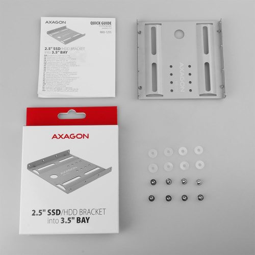 AXAGON RHD-125S 2,5" SSD/HDD Halterung in 3,5"-Schacht Silber