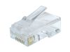 Gembird RJ45/LC-8P8C-002/10 Modulstecker 8P8C für massives CAT6 LAN-Kabel UTP 10 Stück pro Beutel