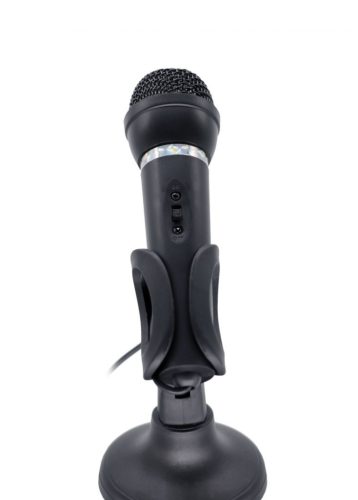 Gembird MIC-D-04 Kondensatormikrofon mit Tischständer Schwarz