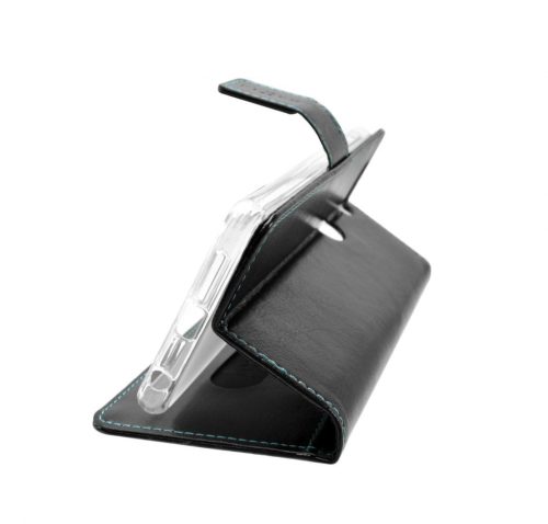 FIXED Brieftasche mit seitlicher Öffnung für das Opus Samsung Galaxy A40, Schwarz