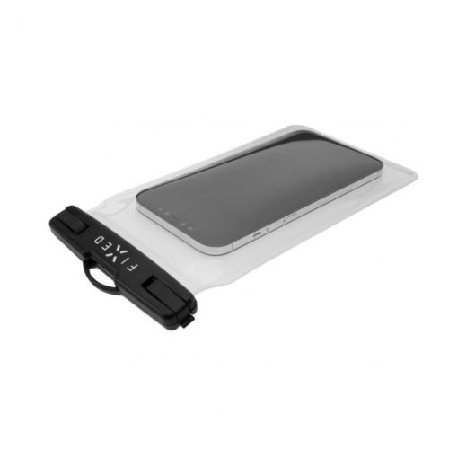 FIXED Unterwasserschutzhülle, wasserdicht, schneefest Fix, Universal, IPX8, Transparent/Schwarz