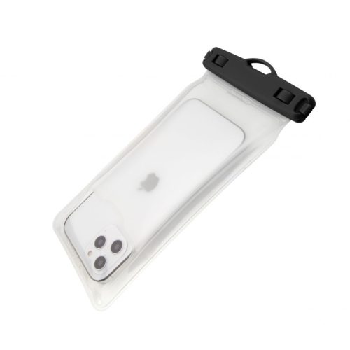 FIXED Unterwasserschutzhülle, wasserdicht, schneefest Fix, Universal, IPX8, Transparent/Schwarz