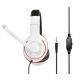 Gembird MHS-03-WTRDBK Stereo-Headset Weiß/Rot/Schwarz