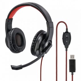 Hama HS-USB400 PC Headset Schwarz