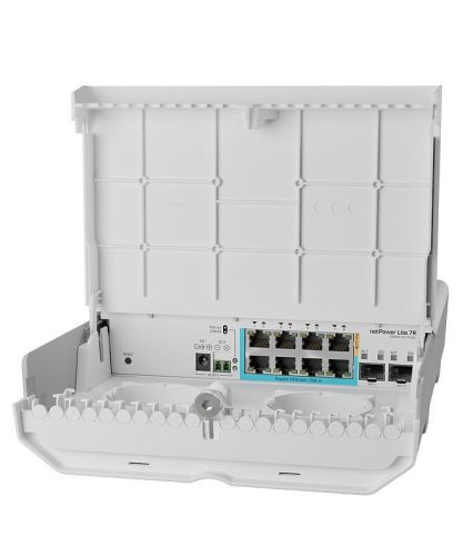 Mikrotik netPower Lite 7R Outdoor Switch Silber